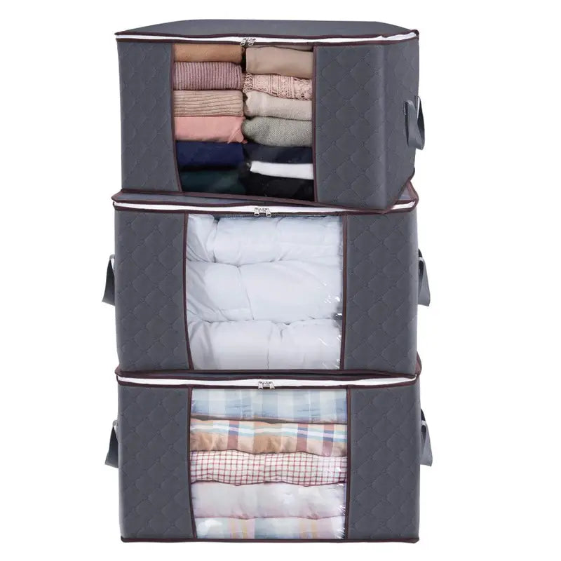 3pcs Quilt Dust Storage Bags for Home Organization